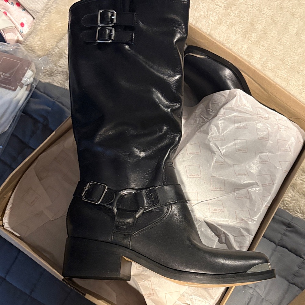 Dolce Vita Black Heeled Boots